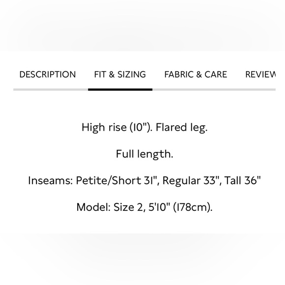 NWT banana republic size 16 Ramira bi-stretch flare pant - Picture 7 of 9